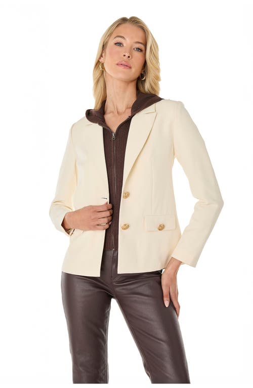 The Noli Shop Kara Dickey Blazer In White