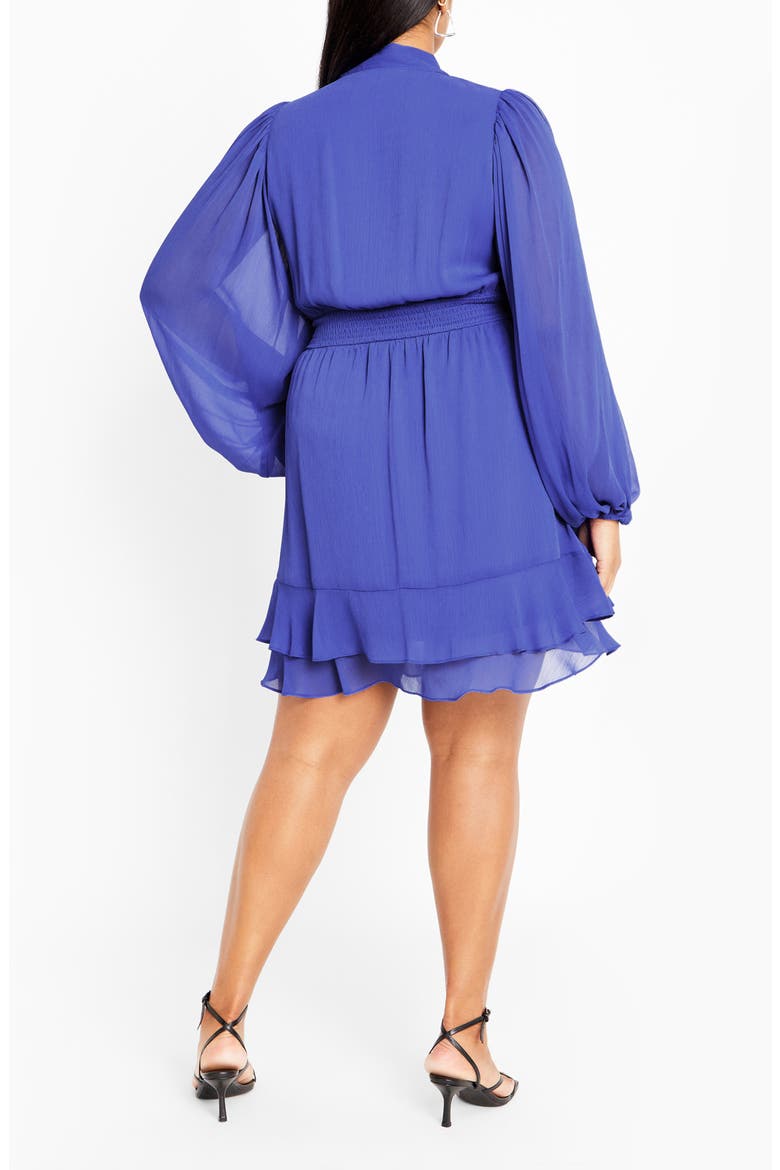 Kendall Long Sleeve Dress, Alternate, color, BLUE
