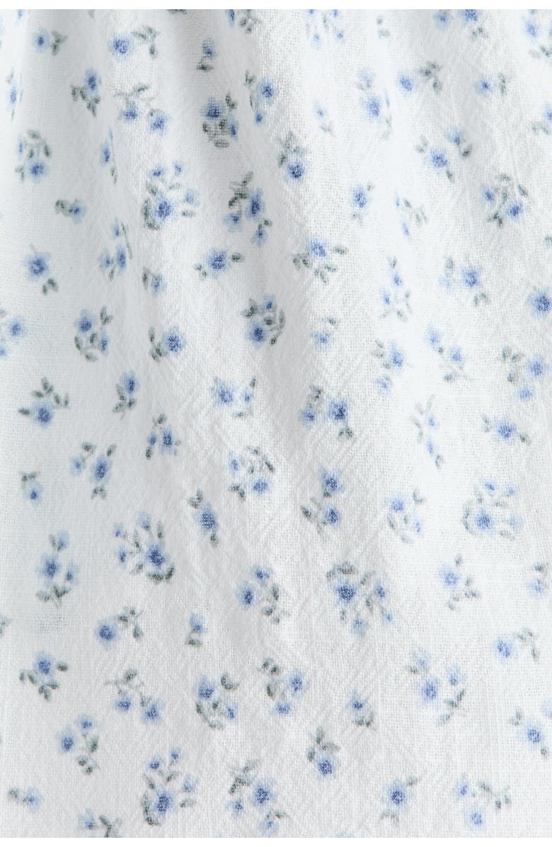 H&M Peplum strappy top, Alternate, color, White/Blue Floral