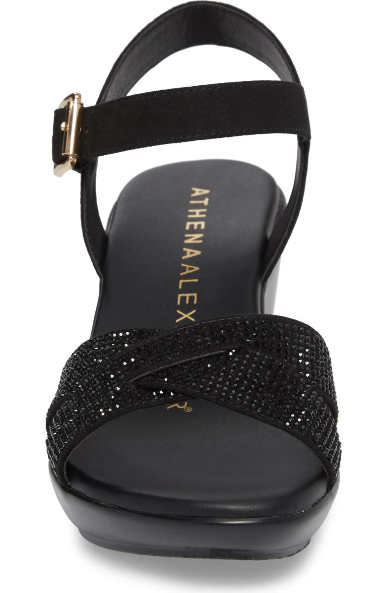 Athena Alexander Florence Wedge Sandal, Alternate, color,