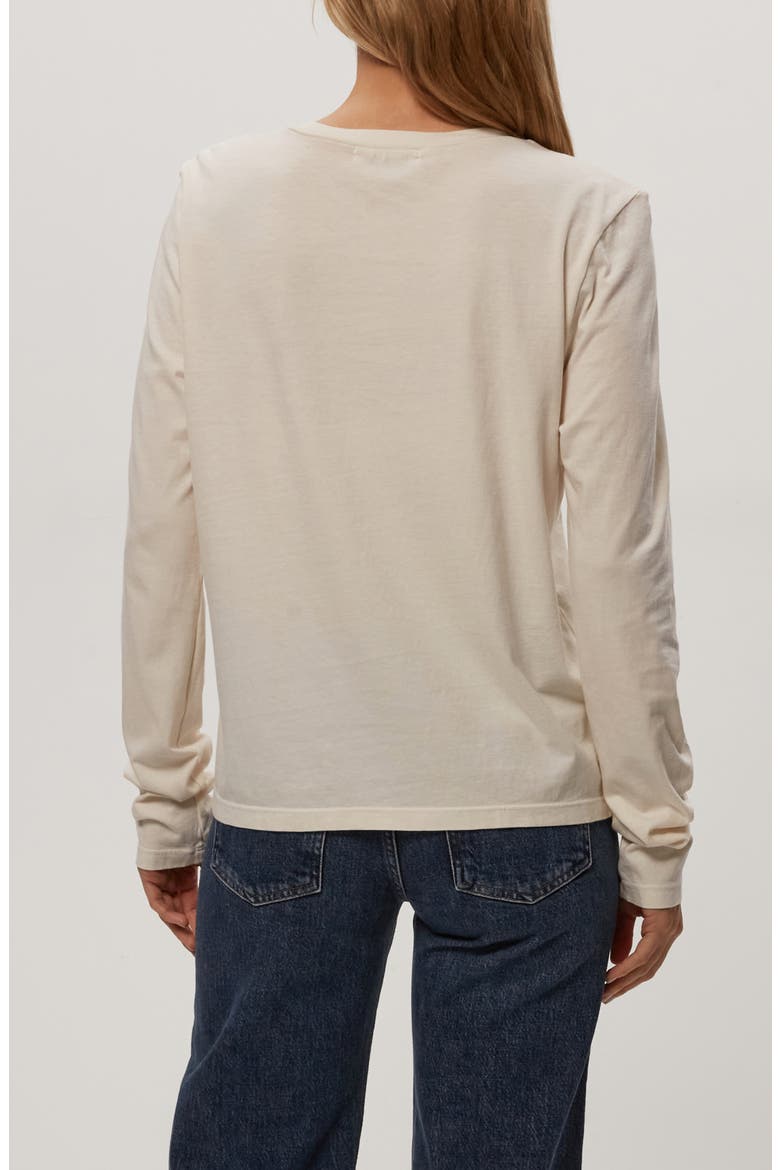 Clarissa Long Sleeve Cotton T-Shirt, Alternate, color, CHALK