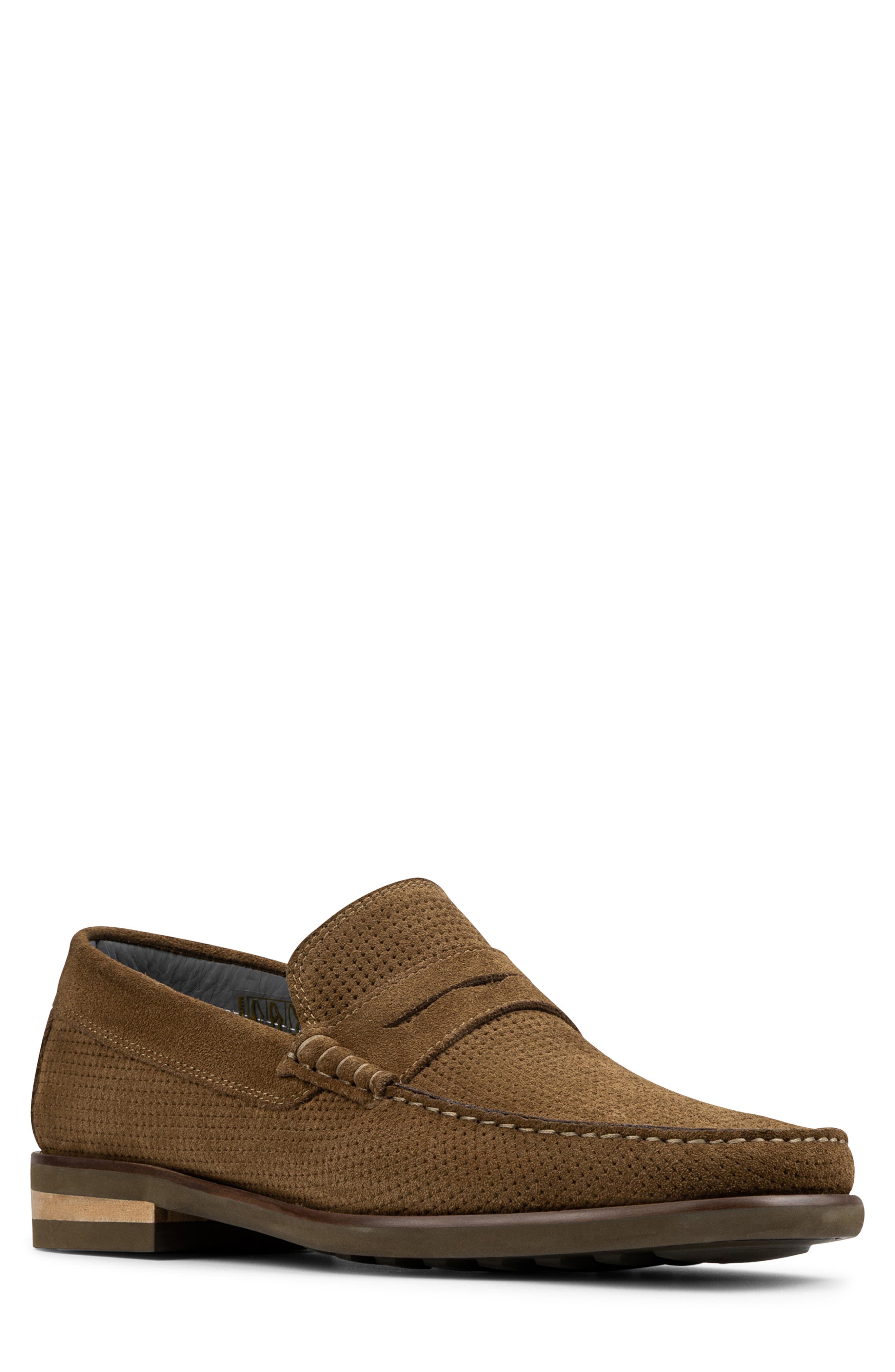 Donald Pliner Darian Penny Loafer, Main, color, Taupe