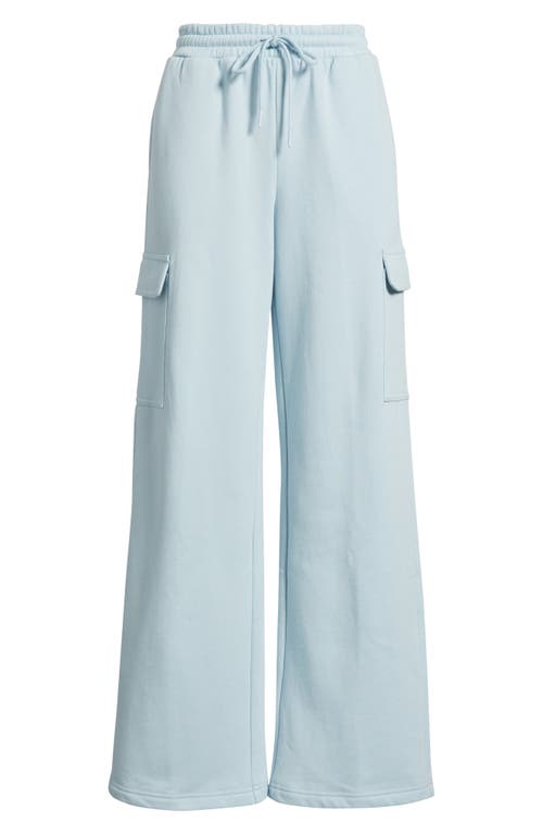 Bp. Baggy Wide Leg Cargo Sweatpants In Blue