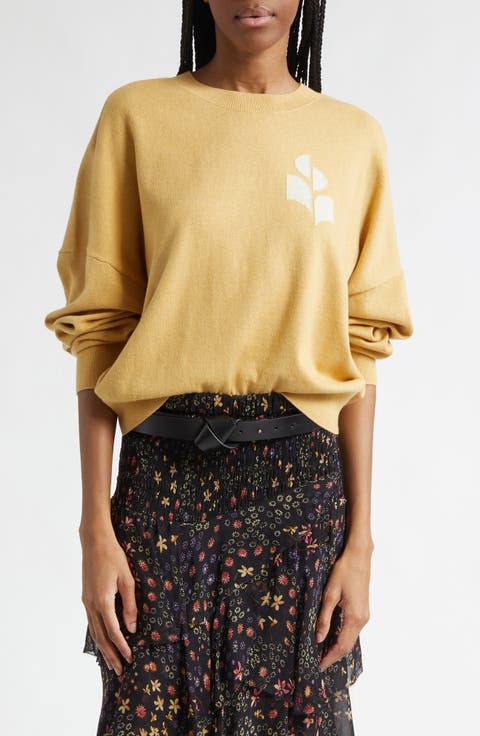 Marisans Logo Cotton & Wool Sweater