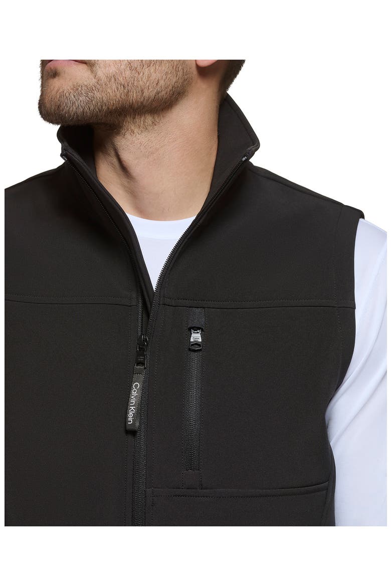 Softshell Fleece Vest, Alternate, color, BLACK