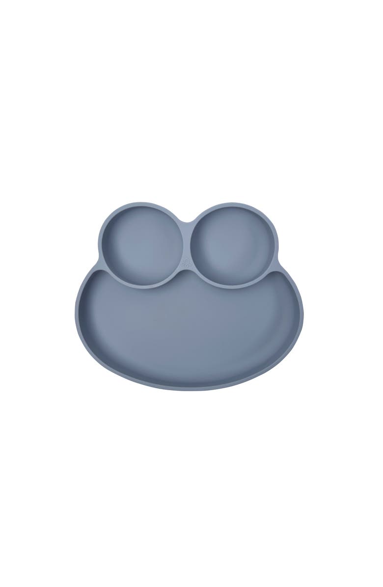 Abiie Octopod Frog Silicone Suction Dish Plate, Main, color, Grey