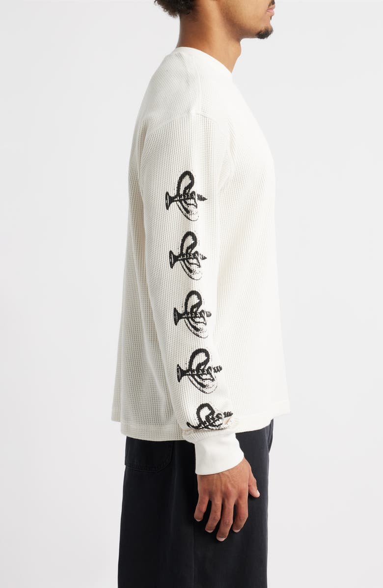 Obey Ears Graphic Thermal Long Sleeve T-Shirt, Alternate, color, Blanc De Blanc