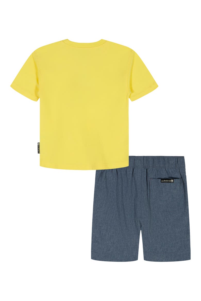 Graphic T-Shirt & Shorts Set, Alternate, color, YELLOW MULTI