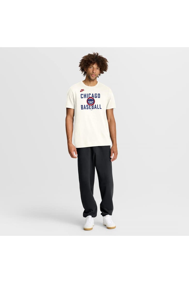 Men's Nike Cream Chicago Cubs Cooperstown Collection ‘70s Inspired T-Shirt, Alternate, color, Cream