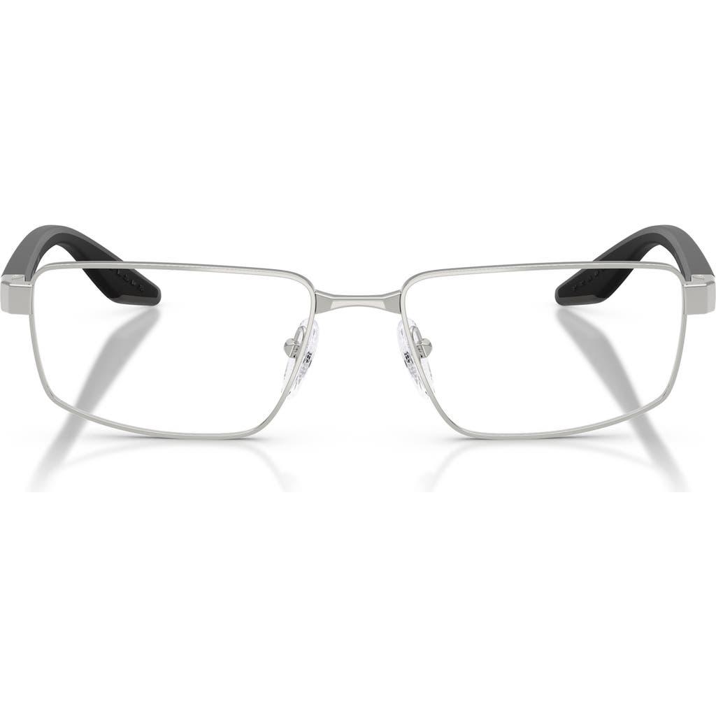 Prada Linea Rossa 55mm Rectangular Optical Glasses