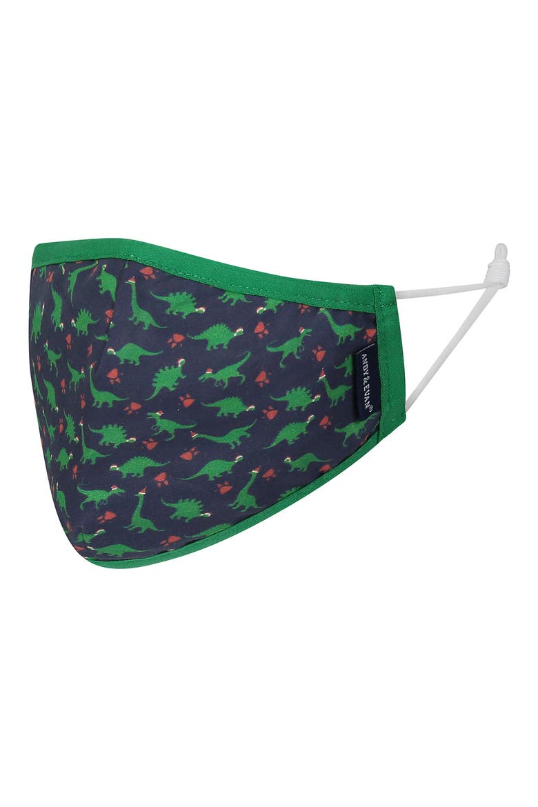 Assorted 4-Pack Kids' Face Masks, Alternate, color, GREEN PENGUIN