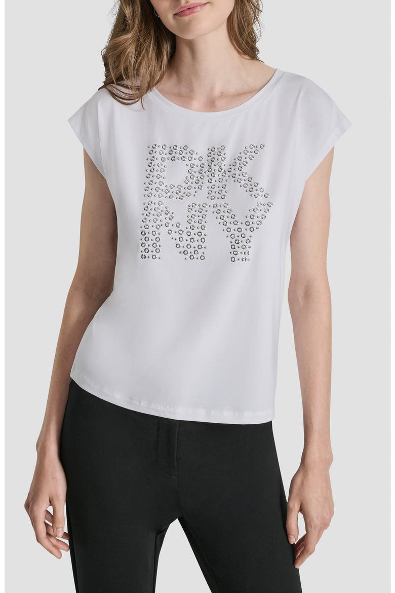 Grommet Logo T-Shirt, Main, color, WHITE
