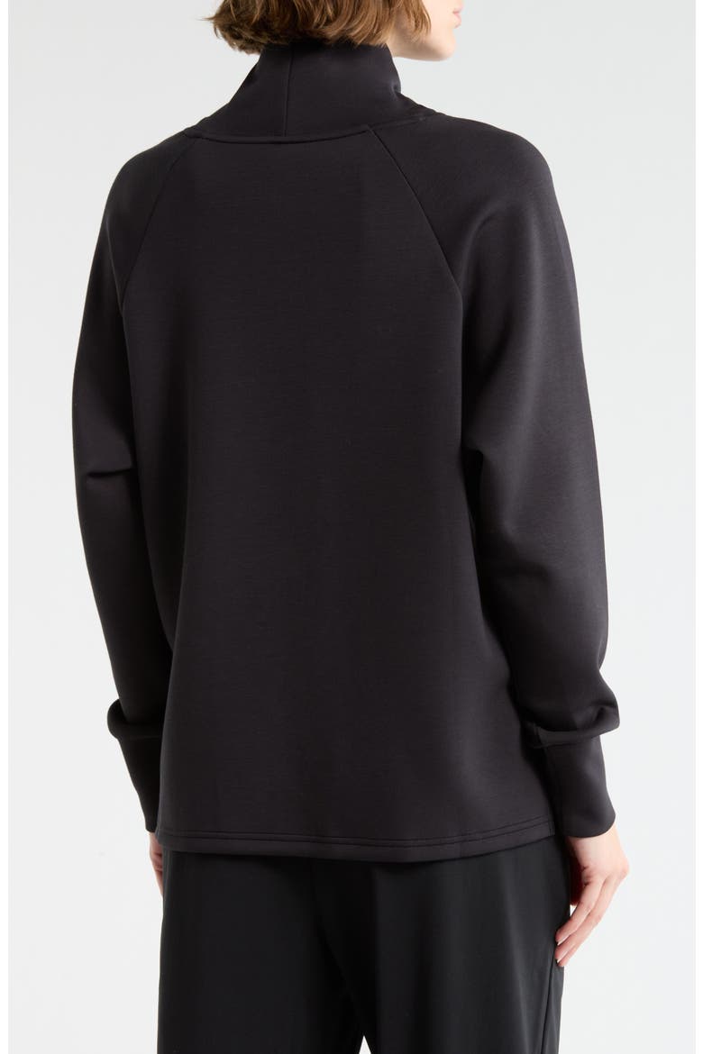 Whisper Knit Turtleneck Sweatshirt, Alternate, color, BLACK