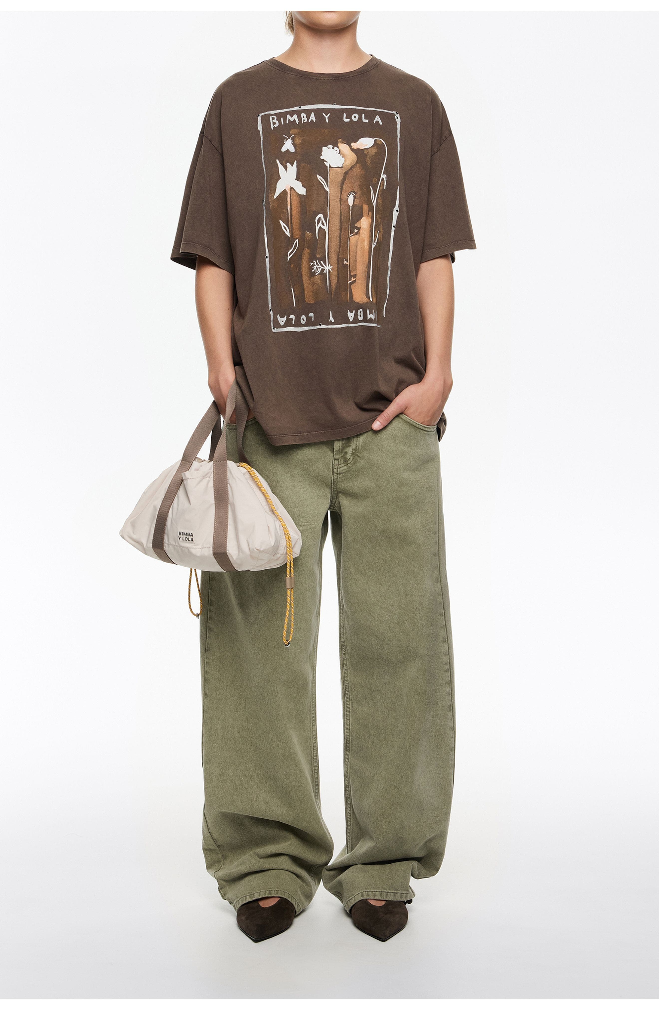 Bimba y Lola Nylon Mini Bag, Alternate, color, 