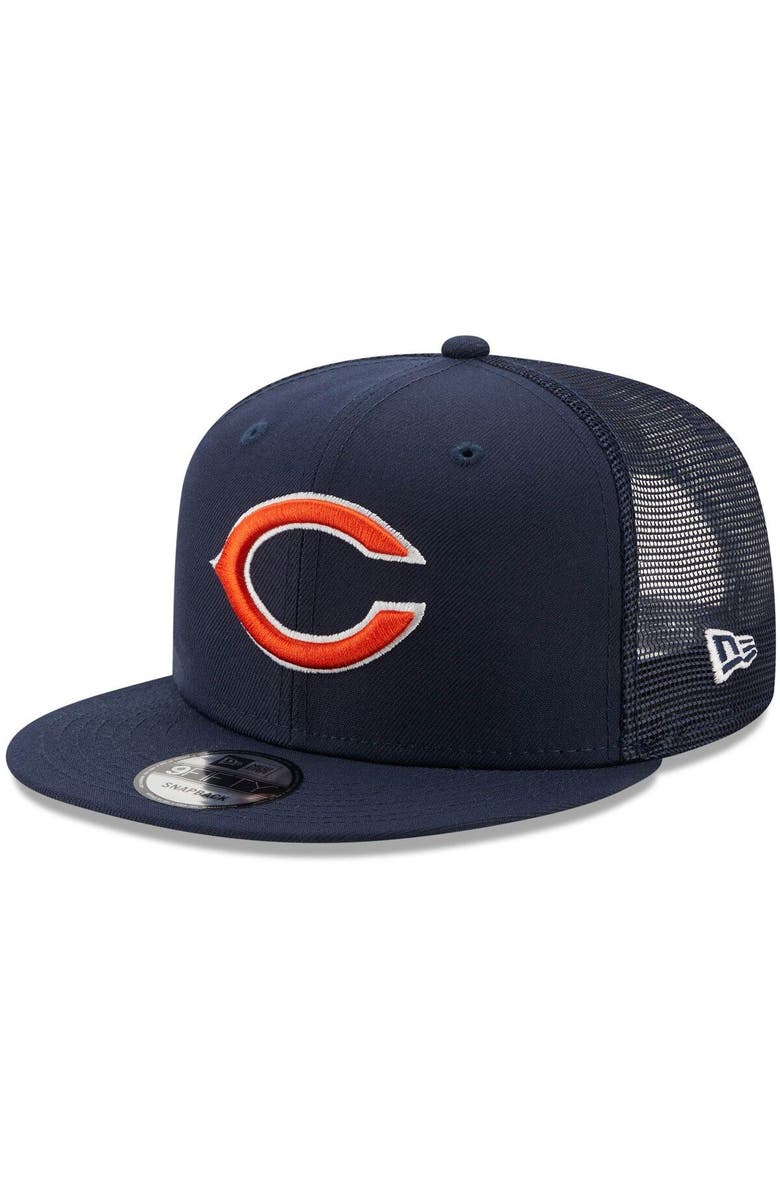New Era Men's New Era Navy Chicago Bears Classic Trucker 9FIFTY Snapback Hat, Main, color, 
