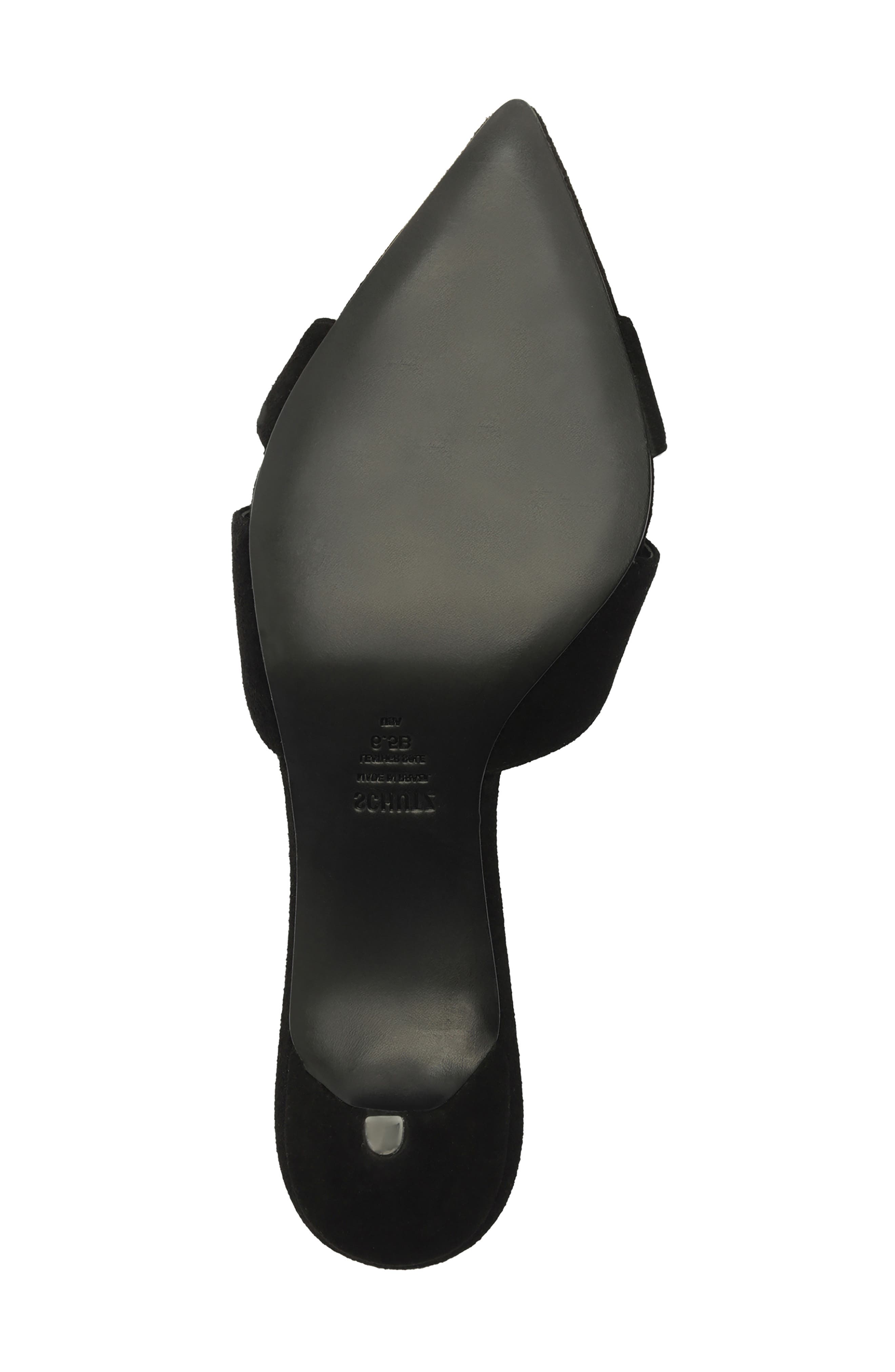 Schutz Hilda Leaf Pointed Toe Sandal, Alternate, color, Black