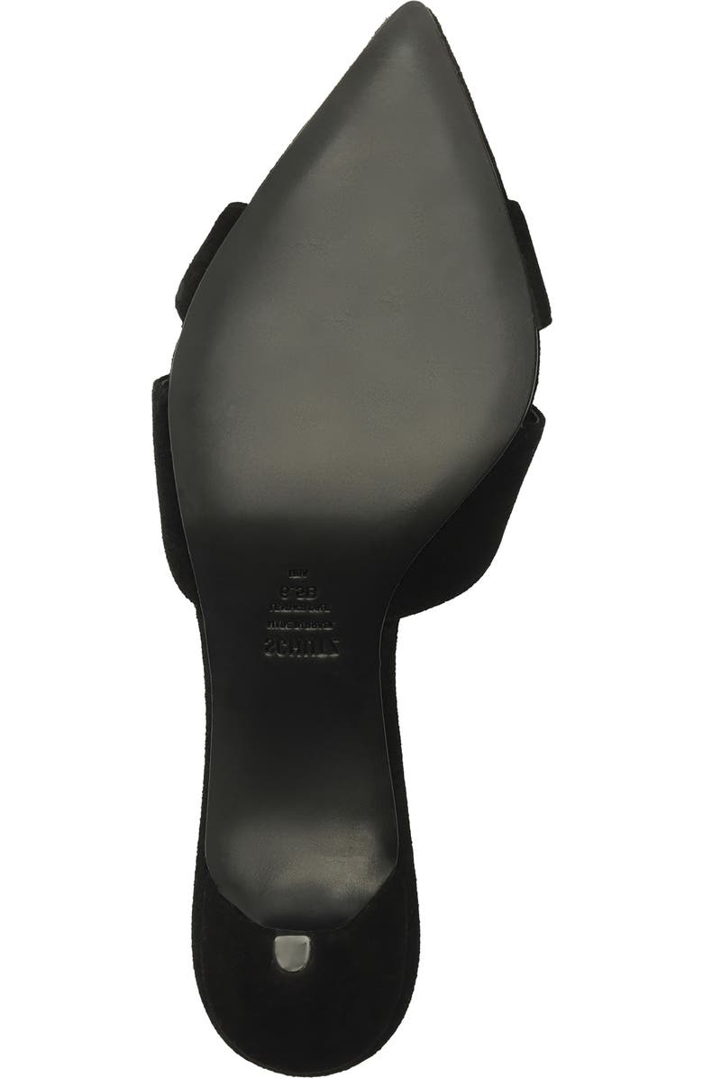 Schutz Hilda Leaf Pointed Toe Sandal, Alternate, color, Black