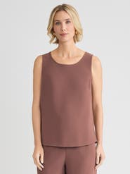 Misook Classic Crepe de Chine Tank Top