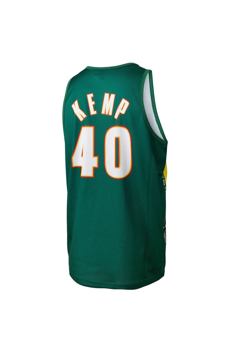 Mitchell & Ness Men's Mitchell & Ness Shawn Kemp Green Seattle SuperSonics Slam Player Tank Top, Alternate, color,