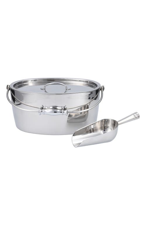 Fortessa Crafthouse Ice Bucket & Scoop Set in Silver 