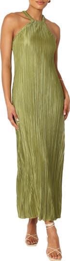 Melody Plissé Maxi Dress