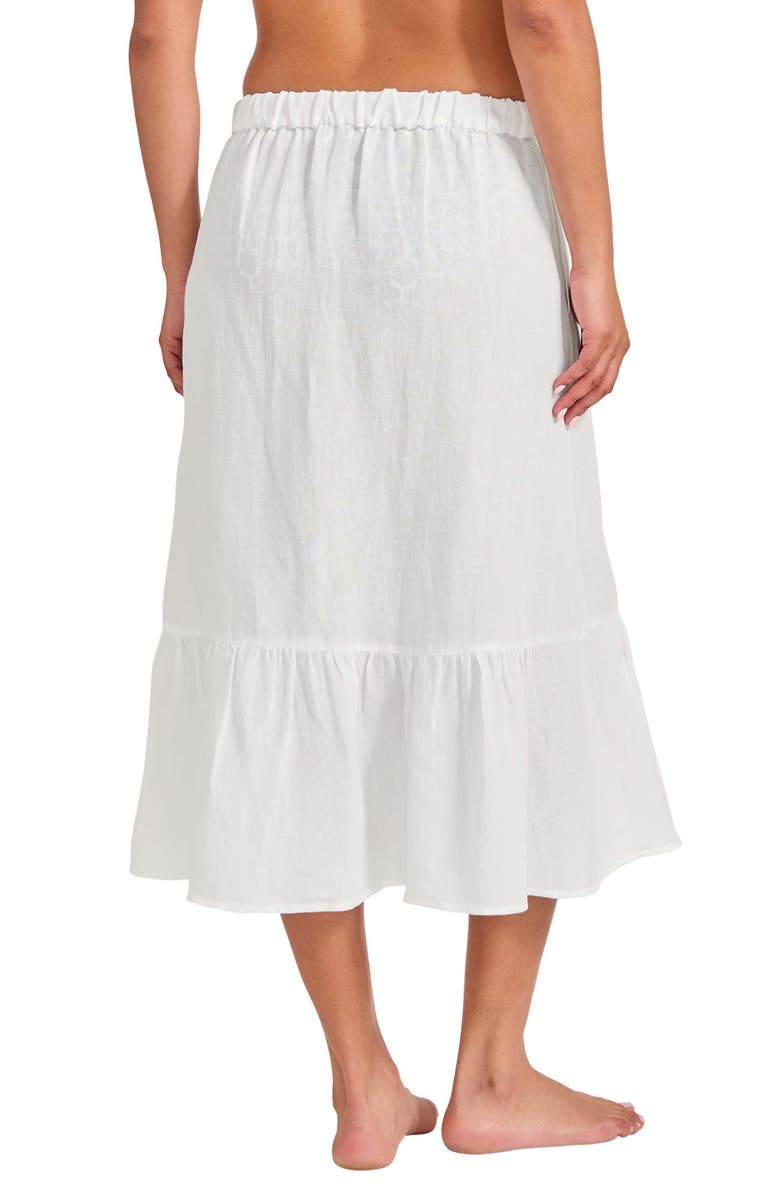 Tommy Bahama St. Lucia Linen Blend Cover-Up Wrap Skirt, Alternate, color, 