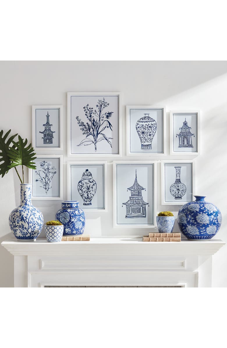 Napa Home & Garden Chinoiserie Gallery St/8, Alternate, color, Blue