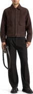 Manière De Voir Vince Suede Contrast Stitch Jacket