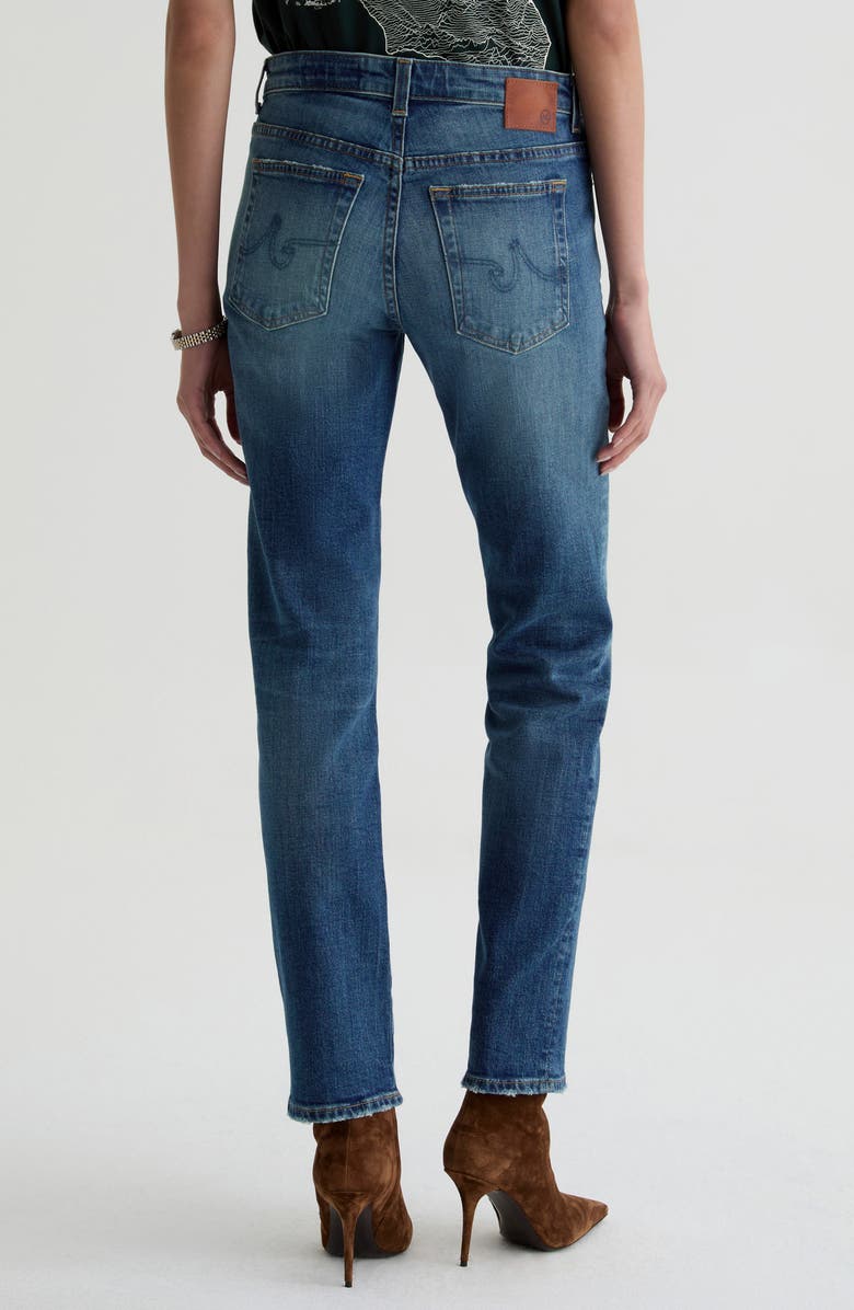 AG Sandra Low Rise Slim Straight Leg Jeans, Alternate, color, 10 Years Illiad