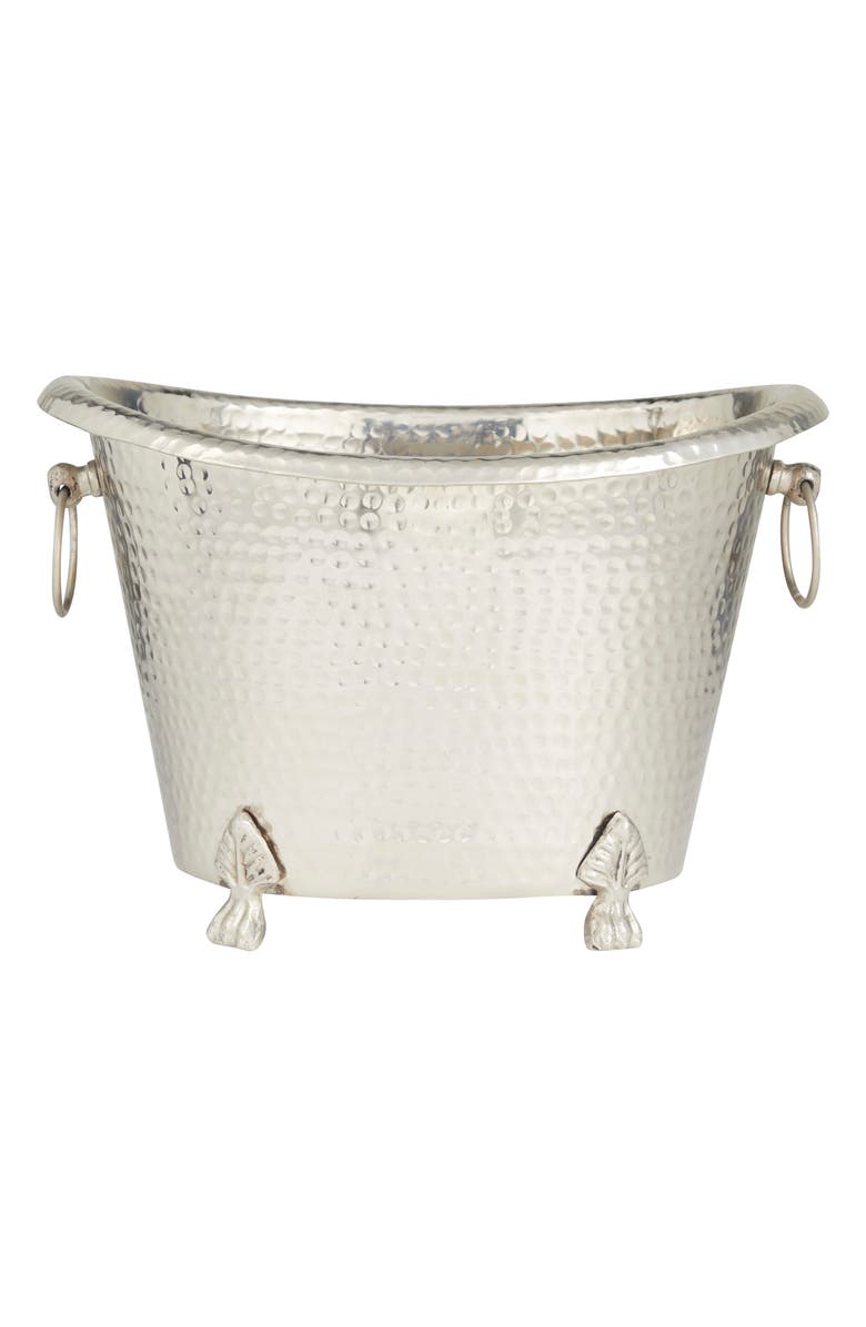 Novogratz Silvertone Aluminum Traditional Ice Bucket, Main, color,