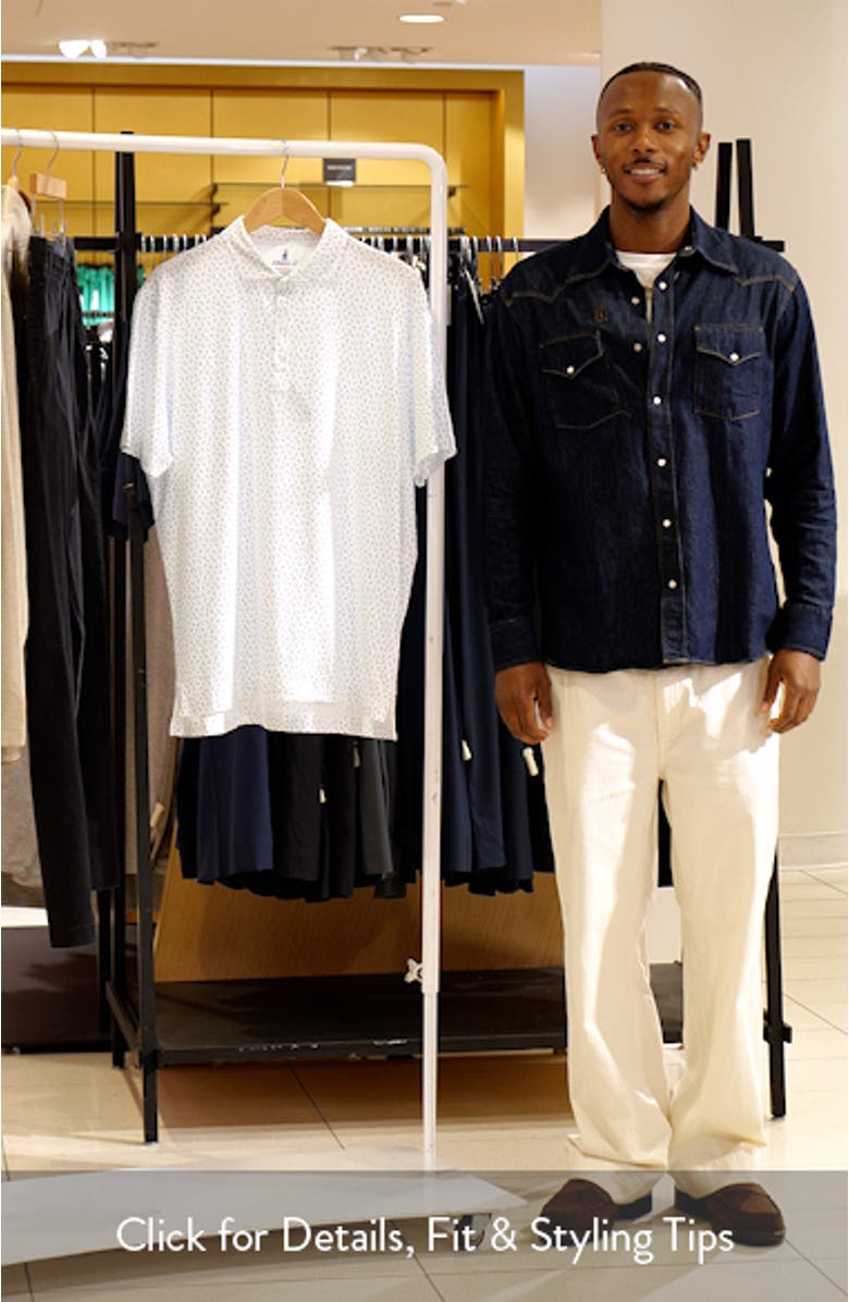 Tini Dancer Martini Print Featherweight Performance Polo, sales video thumbnail