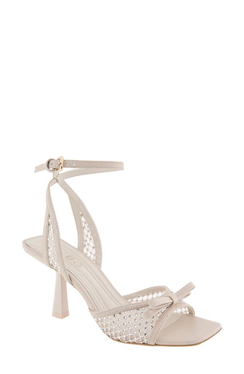 Bcbg Rino Ankle Strap Sandal In Stone/rhinestone