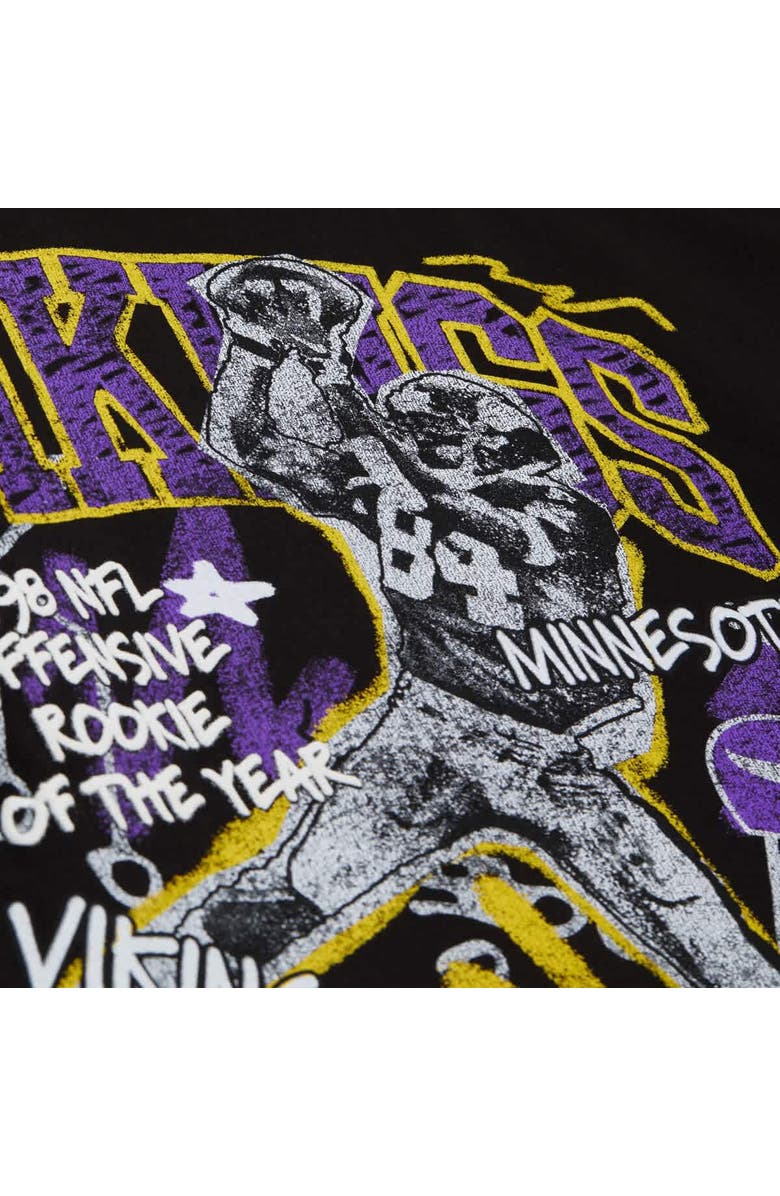 Mitchell & Ness Men's Mitchell & Ness Randy Moss Black Minnesota Vikings Chalked Up Player Graphic T-Shirt, Alternate, color, Black
