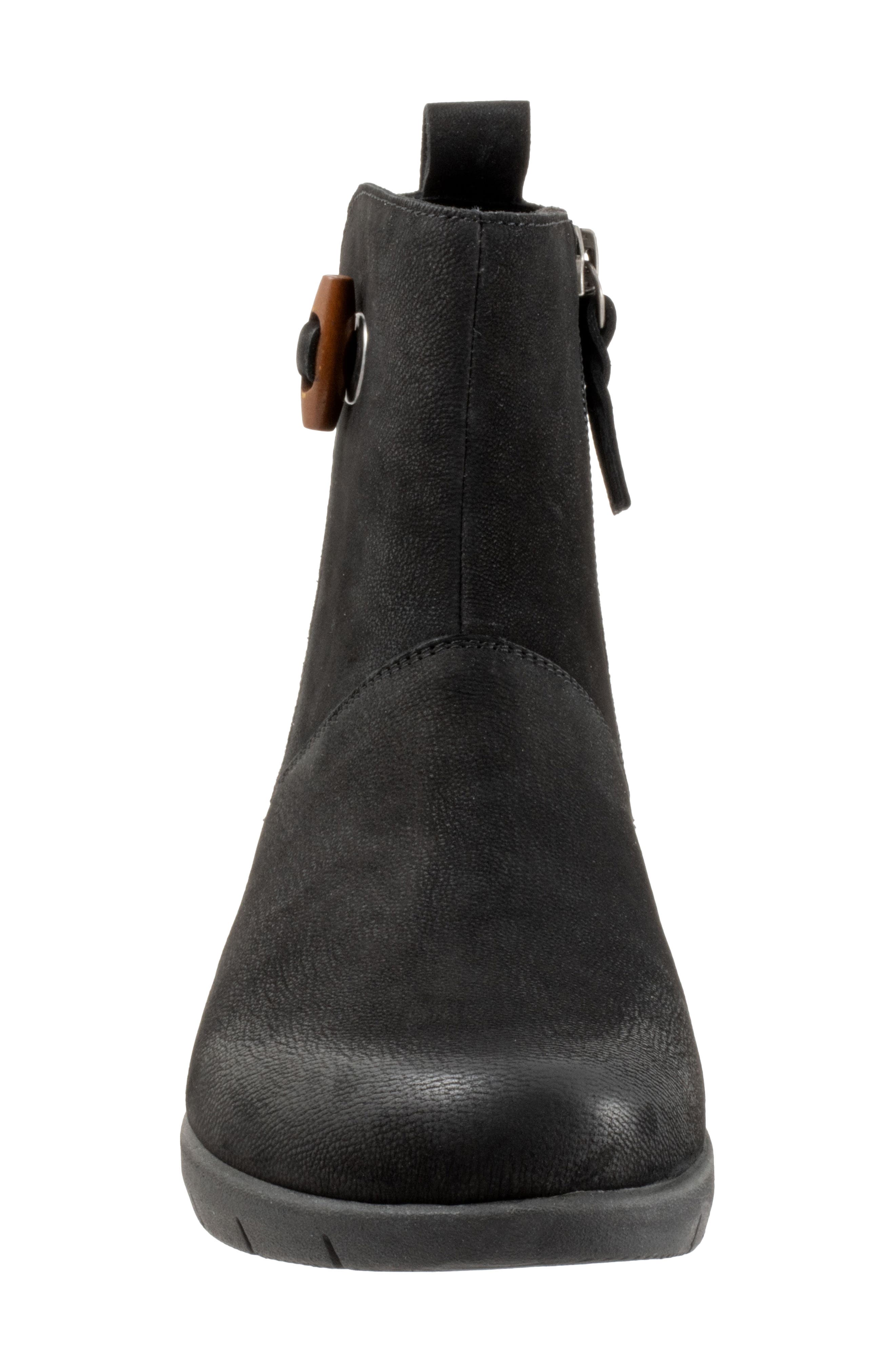 SoftWalk<sup>®</sup> Adelaide Bootie, Alternate, color, Black Nubuck
