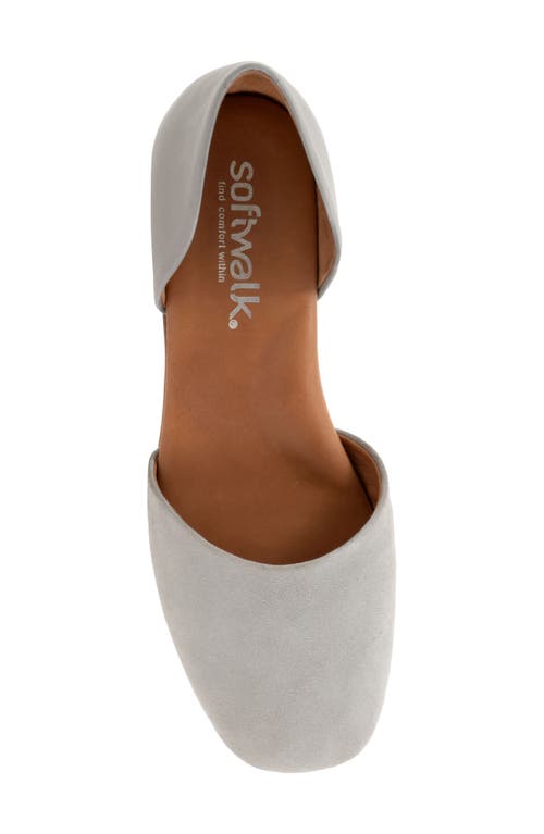 Softwalk ® Kamari D'orsay Flat In Grey Suede