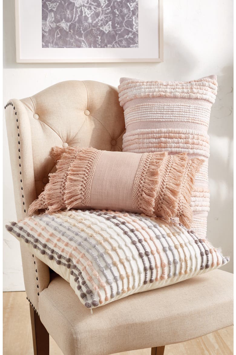 Space Dye Tufted Accent Pillow, Alternate, color, BLUSH