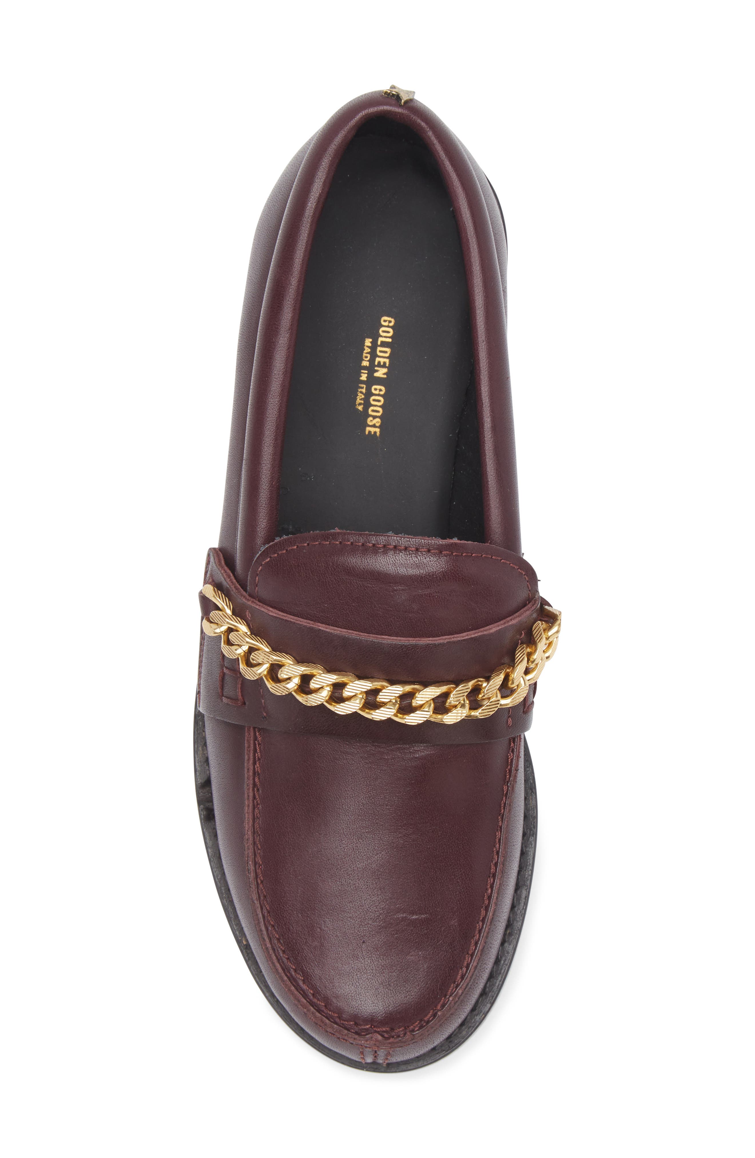 Golden Goose Jerry Chain Loafer, Alternate, color, Bordeaux