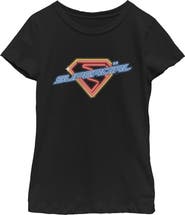 Supergirl Girl's Supergirl Neon Sign Logo Graphic T-Shirt