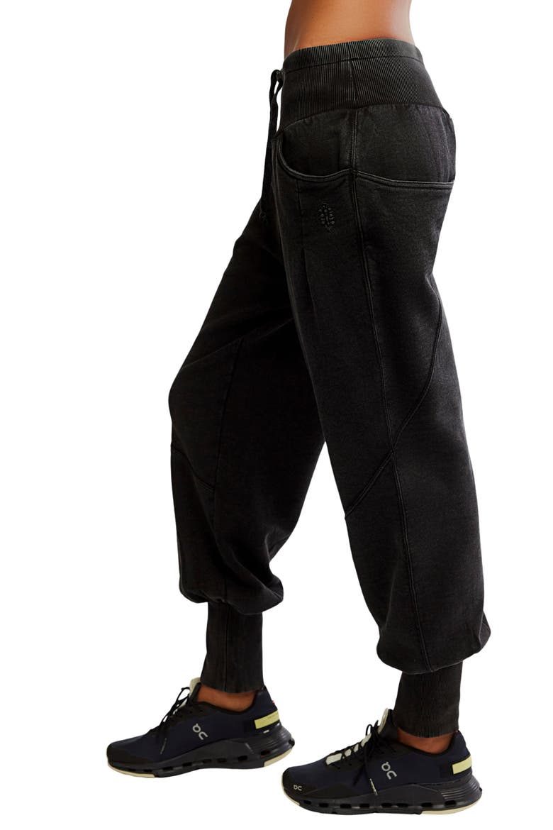 Day Off Tie Waist Pants, Alternate, color, BLACK