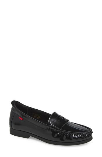 Marc Joseph New York Brightwater Ave Patent Penny Loafer In Black Patent