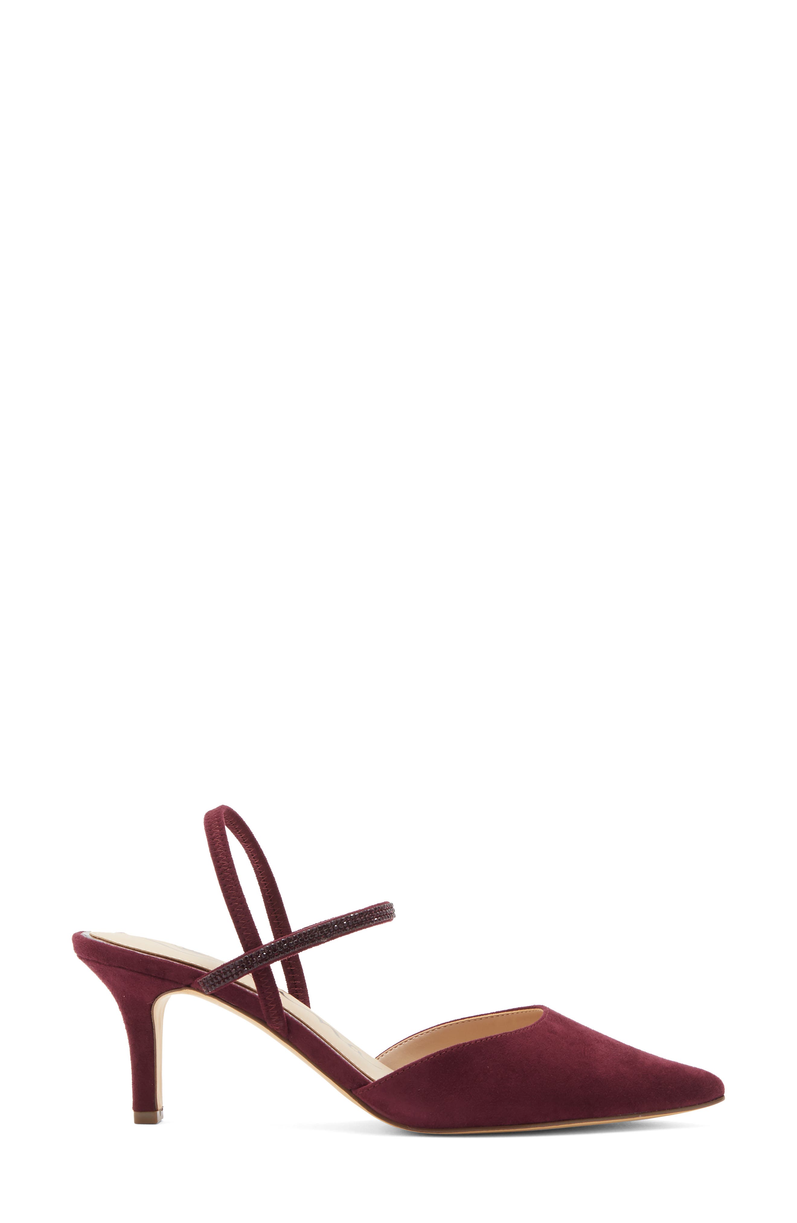Billie Slingback Pointed Toe Pump, Alternate, color, BORDEAUX