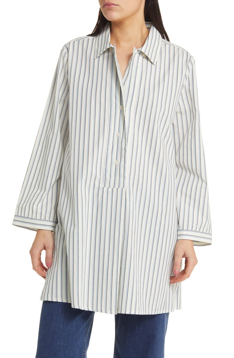 Masai Copenhagen Gabija Stripe Tunic Shirtdress, Main, color,