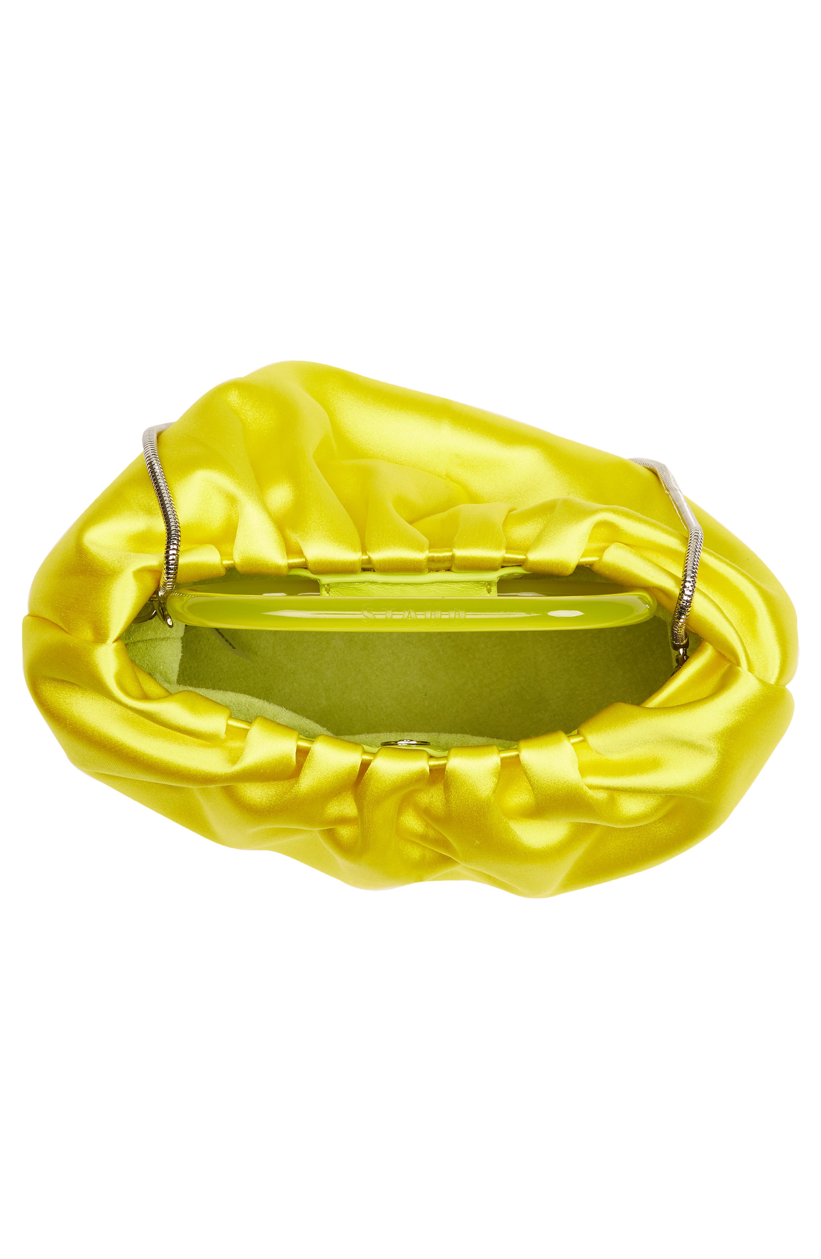 STAUD Cory Ruched Satin Bag, Alternate, color, 