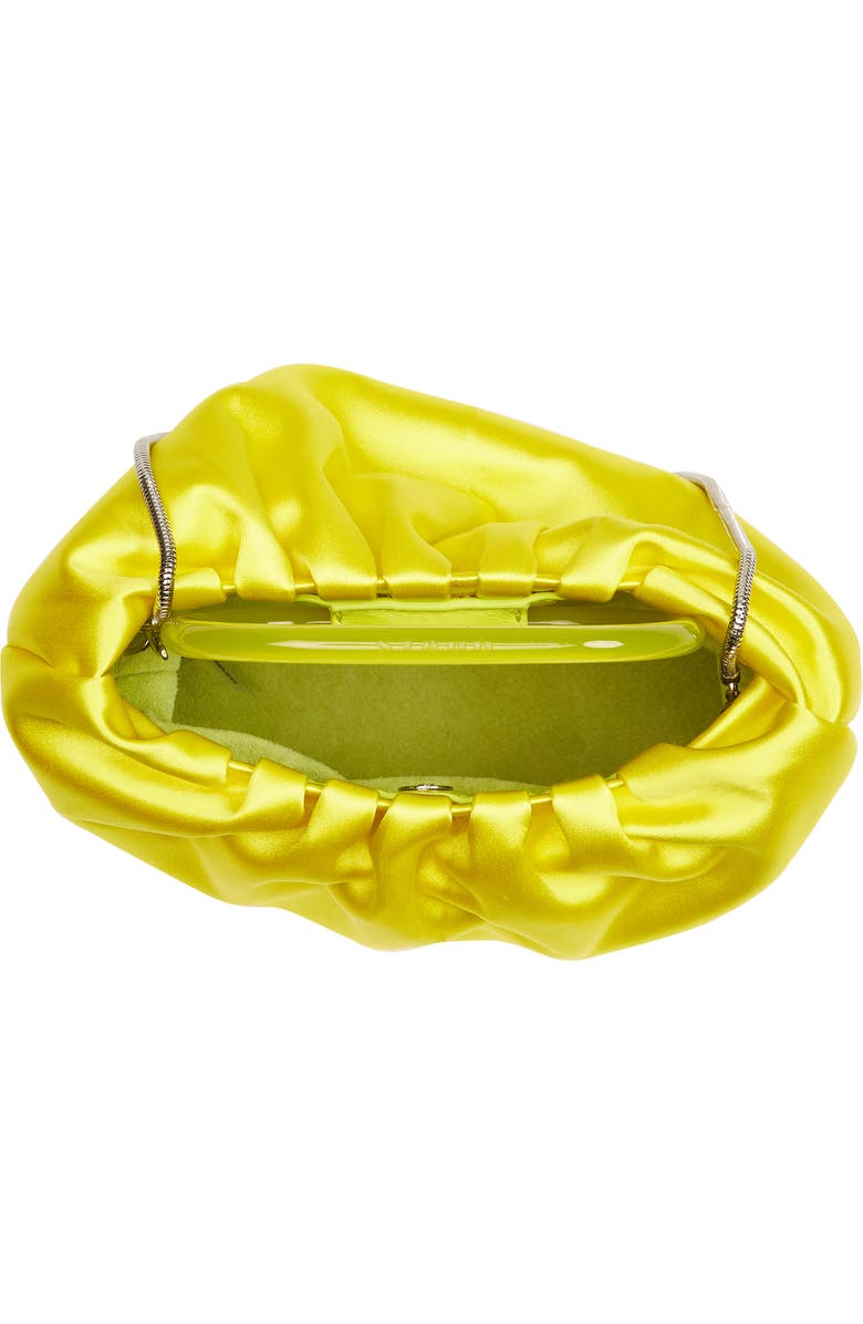 STAUD Cory Ruched Satin Bag, Alternate, color,