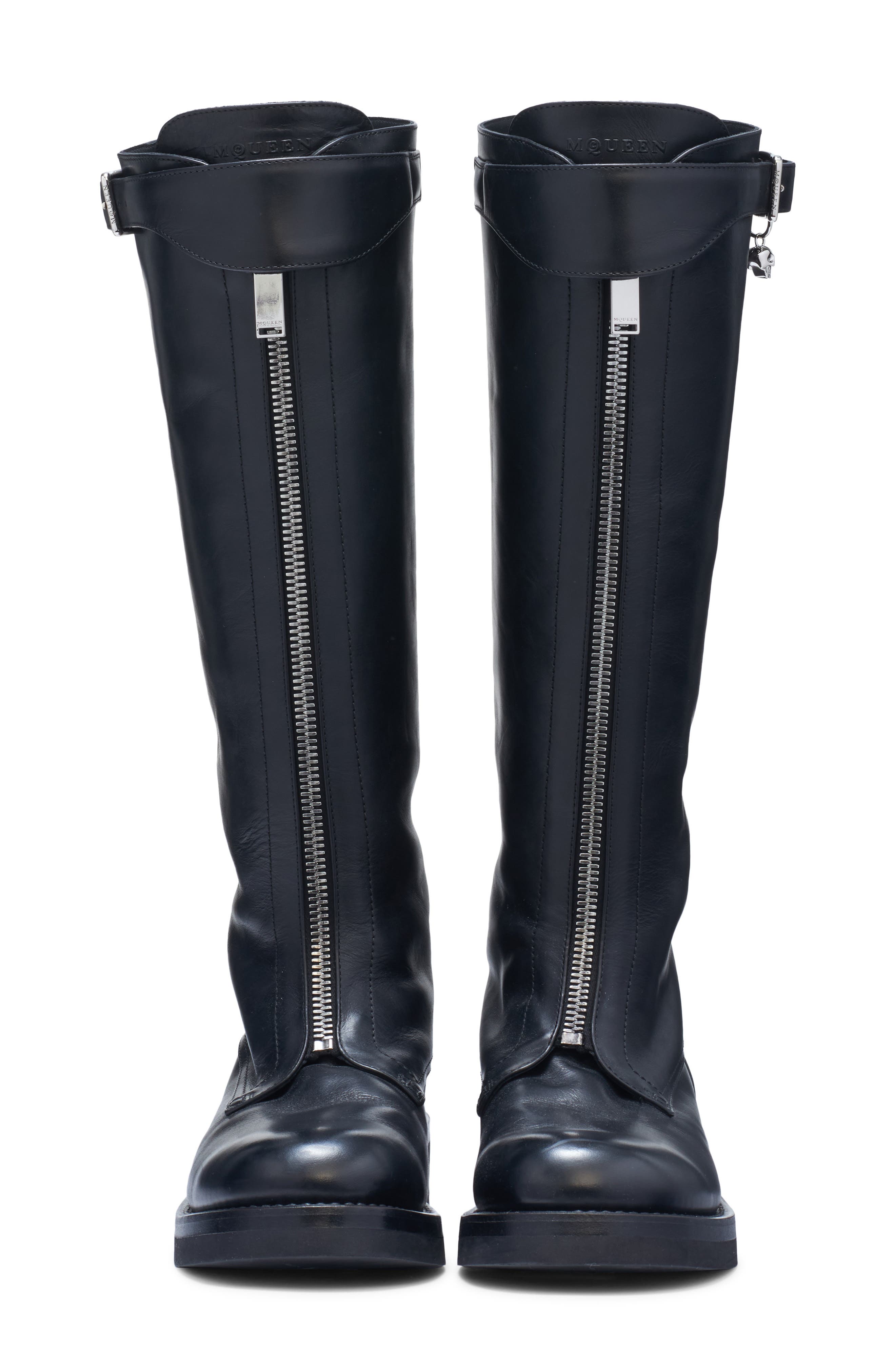 McQueen Knee High Riding Boot, Alternate, color, Black