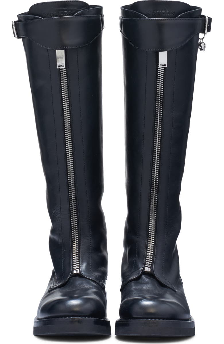 McQueen Knee High Riding Boot, Alternate, color, Black