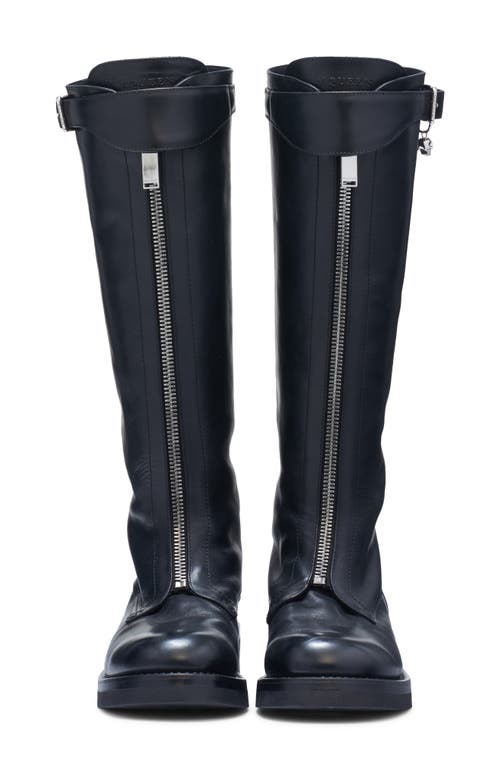 Alexander Mcqueen Mcqueen Knee High Riding Boot In Black