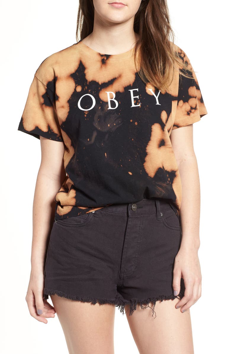 Obey Novel Tie Dye Tee, Main, color, 