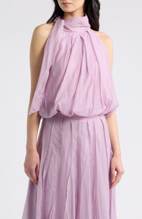 Journey Tie Neck Halter Top