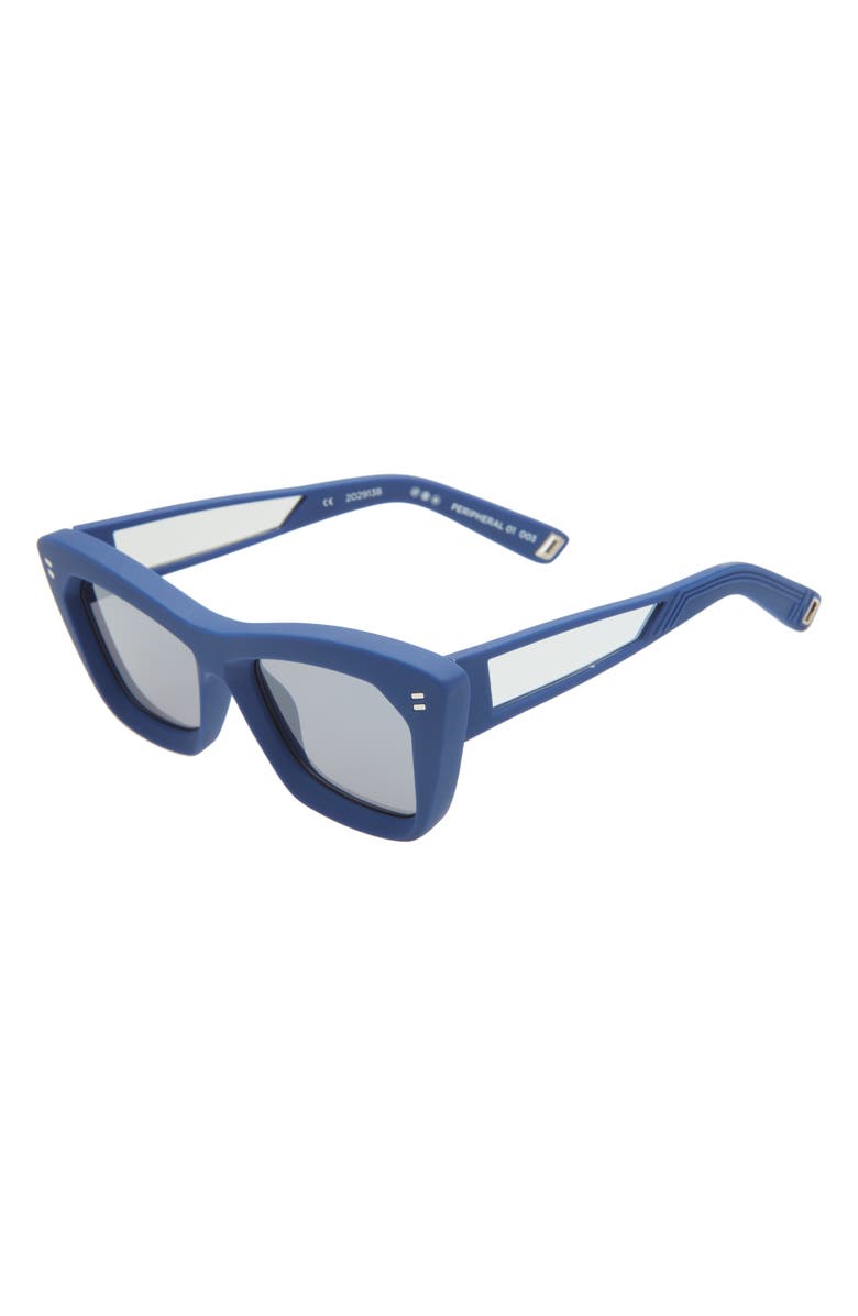 INDESCRATCHABLES Unisex Peripheral 50mm Cat Eye Sunglasses, Alternate, color, 